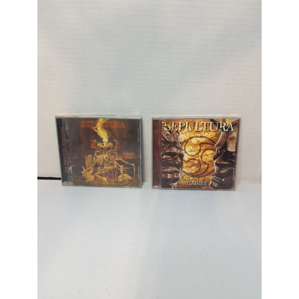 Sepultura - Arise (1991) & Against (1998) (2 CD Lot) Cavalera Brothers Metal